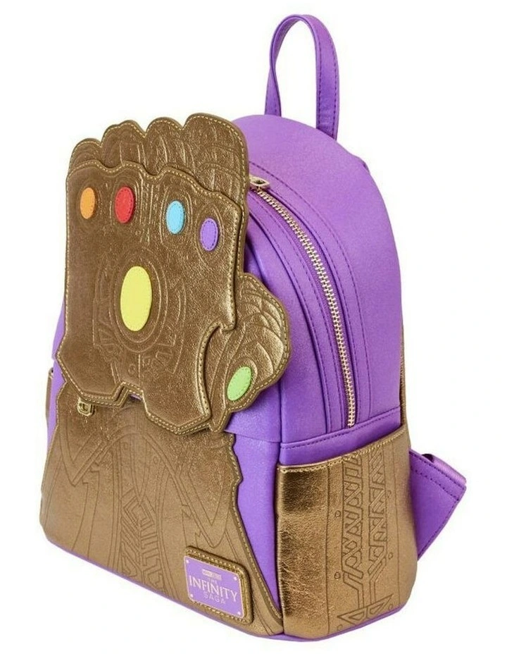Thanos Gauntlet Metallic Mini Backpack in Gold image 3