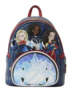 2023 Group Symbol Glow Leather Mini Backpack in Blue