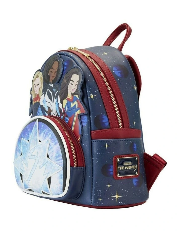 2023 Group Symbol Glow Leather Mini Backpack in Blue image 2