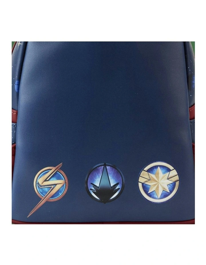 2023 Group Symbol Glow Leather Mini Backpack in Blue image 5