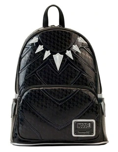 Metallic Cosplay Mini Backpack 23x25cm in Black