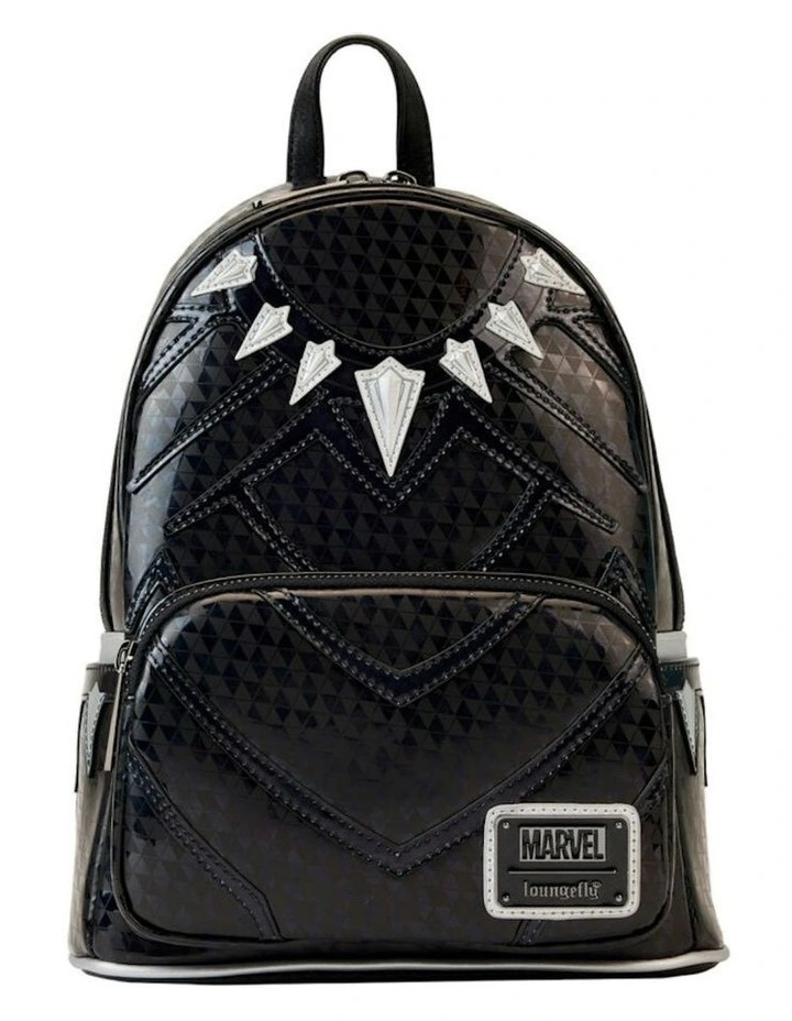 Metallic Cosplay Mini Backpack 23x25cm in Black image 1