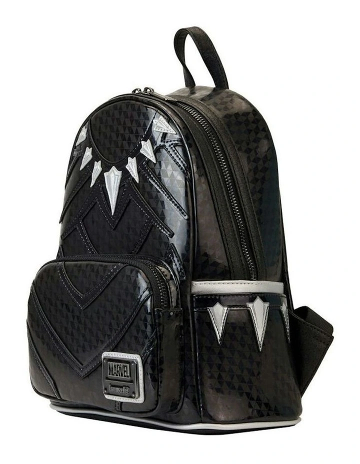 Metallic Cosplay Mini Backpack 23x25cm in Black image 2