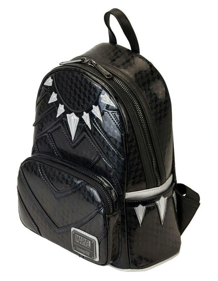 Metallic Cosplay Mini Backpack 23x25cm in Black image 3