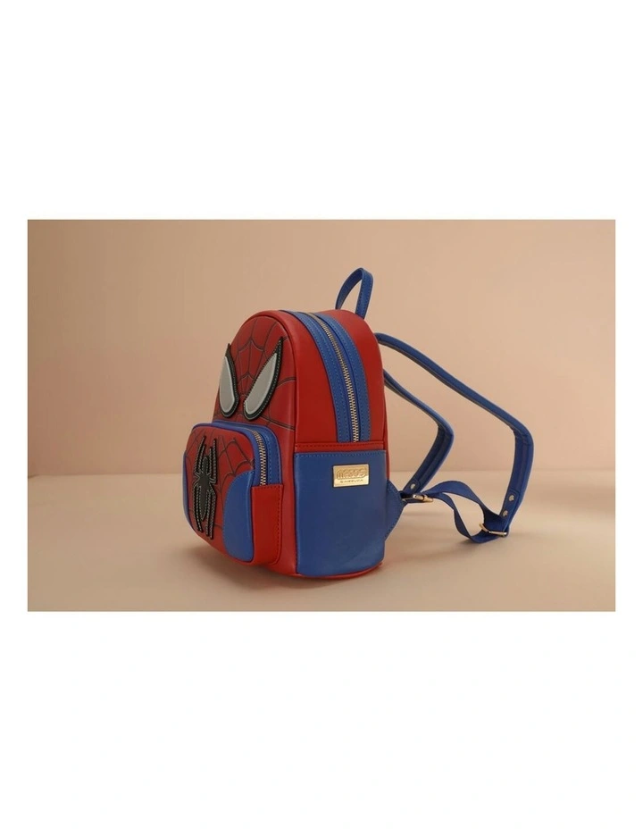 Spiderman Deluxe Travel Backpack 25x29cm in Red image 5