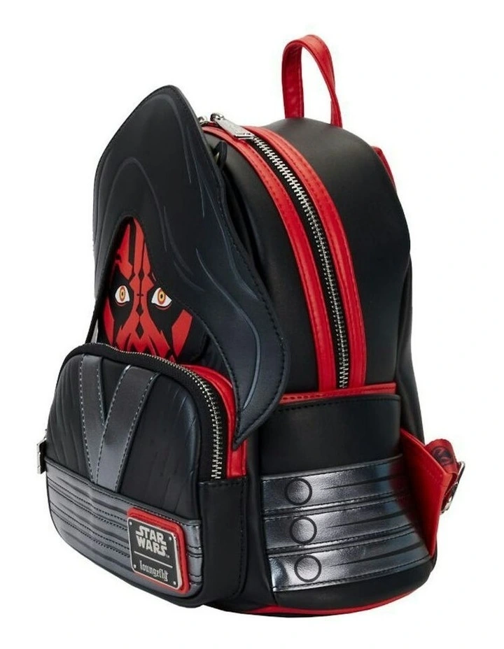 Darth Maul With Hood Mini Backpack 23x27cm in Black image 2