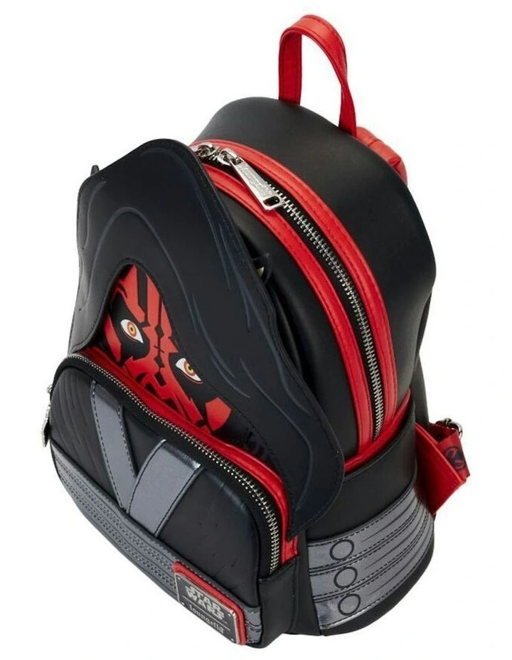 Darth Maul With Hood Mini Backpack 23x27cm in Black image 3