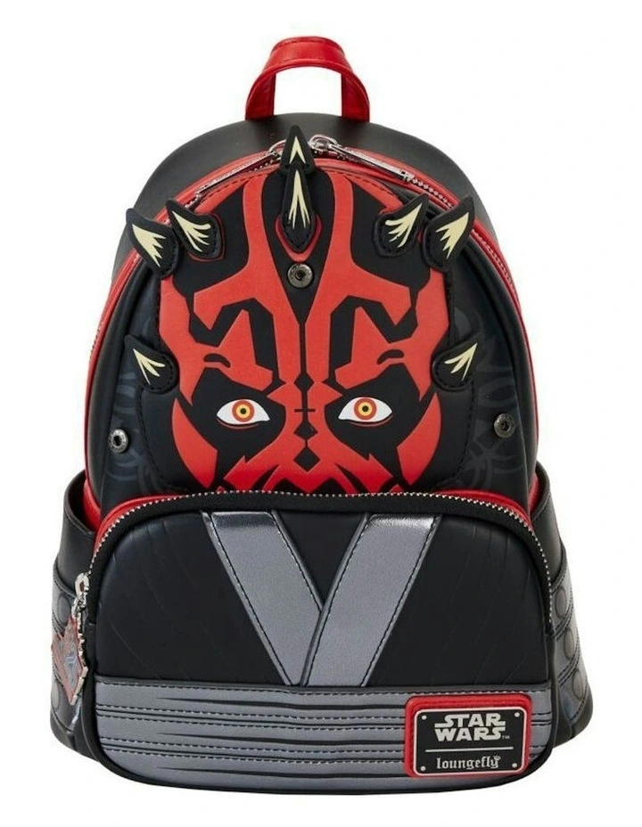 Darth Maul With Hood Mini Backpack 23x27cm in Black image 4