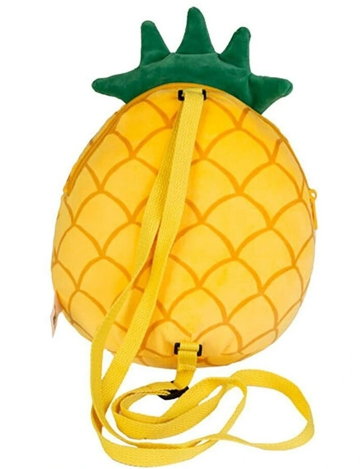 The Bag of Pal Pineapple Soft Plush Backpack in Yellow image 4