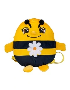 The Bag of Smooshos Pal Bee Soft Plush Backpack in Yellow