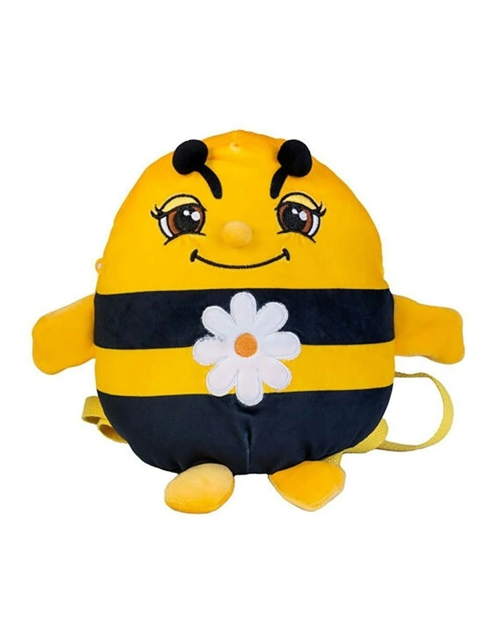 The Bag of Smooshos Pal Bee Soft Plush Backpack in Yellow image 1
