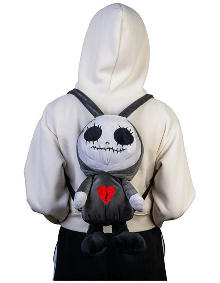Gooli Skull Gnome Carry On Backpack in Black image 5