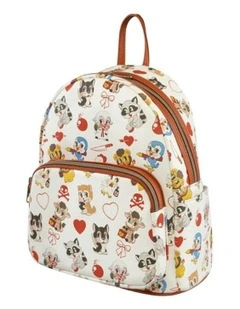 Villainous Valentines Faux Leather Mini Backpack in Multi