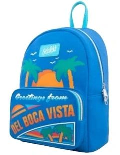 Del Boca Vista Adjustable Straps Mini Backpack in Blue
