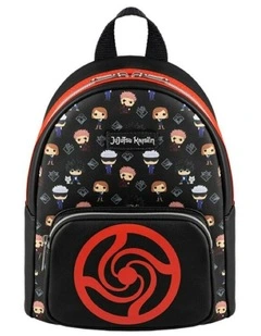 Print Kids Mini Backpack 9x10.5Inch in Black
