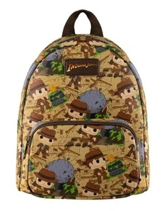 Raiders of the Lost Ark Art Mini Backpack 9x10.5inch in Brown