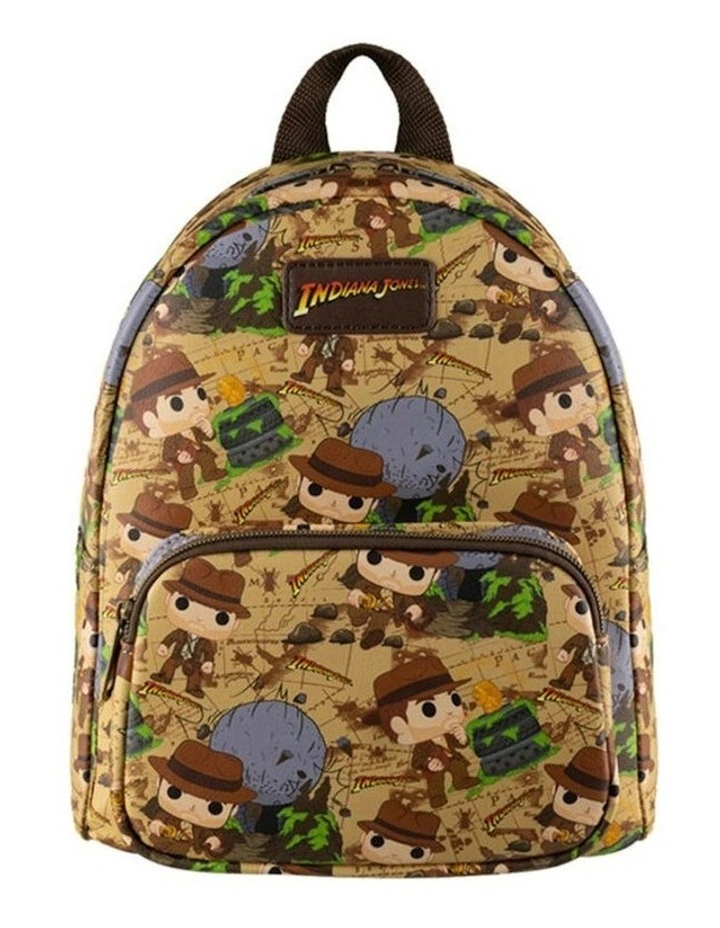 Raiders of the Lost Ark Art Mini Backpack 9x10.5inch in Brown image 1