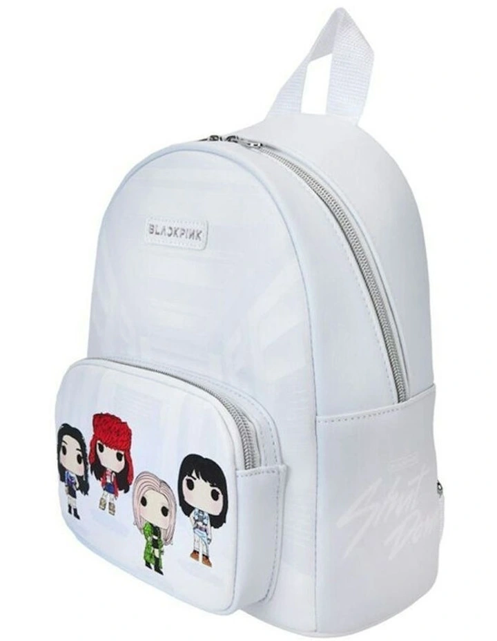 Shut Down Mini Backpack 9x10.5Inch in White image 2