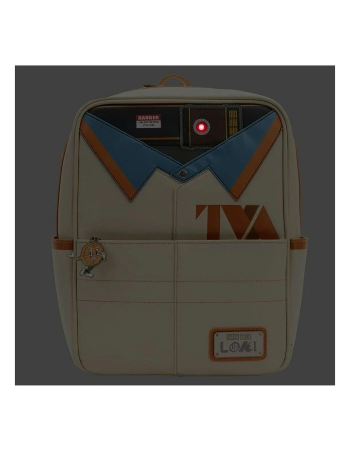 Tv Variant Led Mini Backpack in Beige image 7
