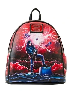 Eddie Munson Glow Tribute Mini Backpack in Red