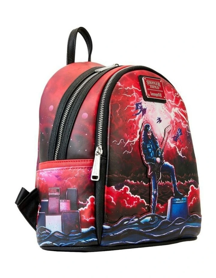 Eddie Munson Glow Tribute Mini Backpack in Red image 3