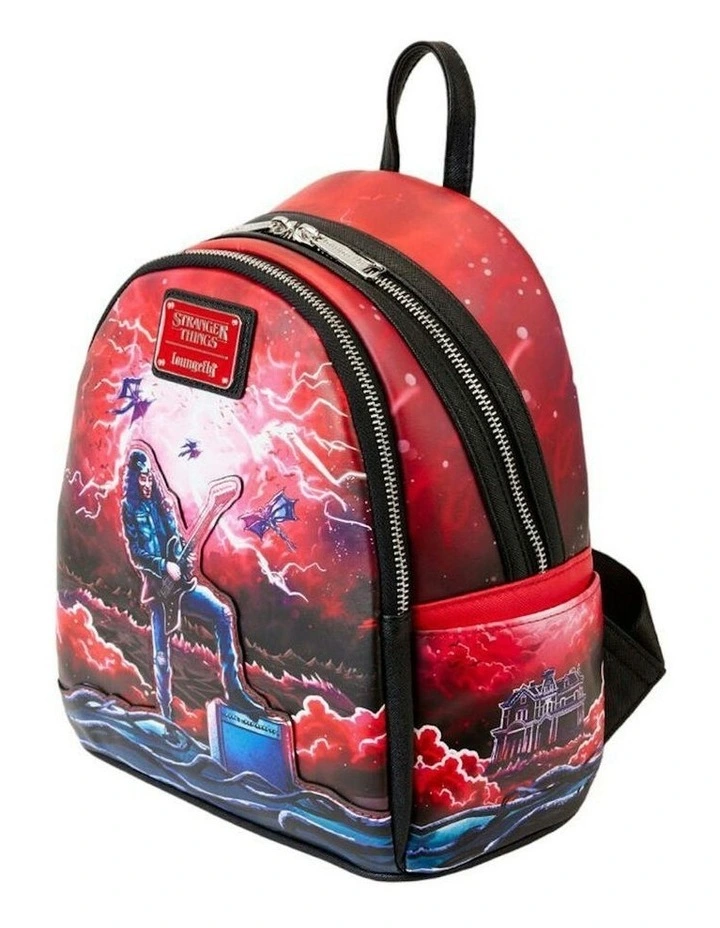 Eddie Munson Glow Tribute Mini Backpack in Red image 5