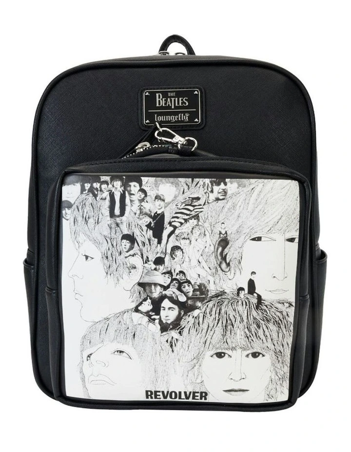 Revolver Album with Record Pouch Mini Backpack 25x31cm in Black image 1