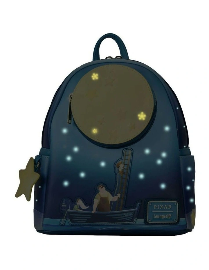 Moon Glow In The Dark LED Mini Backpack 23x27cm (12 Years+) in Blue image 2