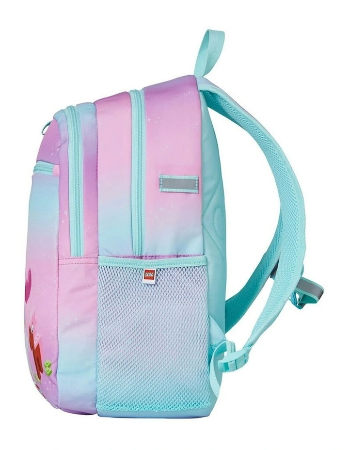 Extended Backpack with Side Mesh Pockets 27x40cm in Pink image 3