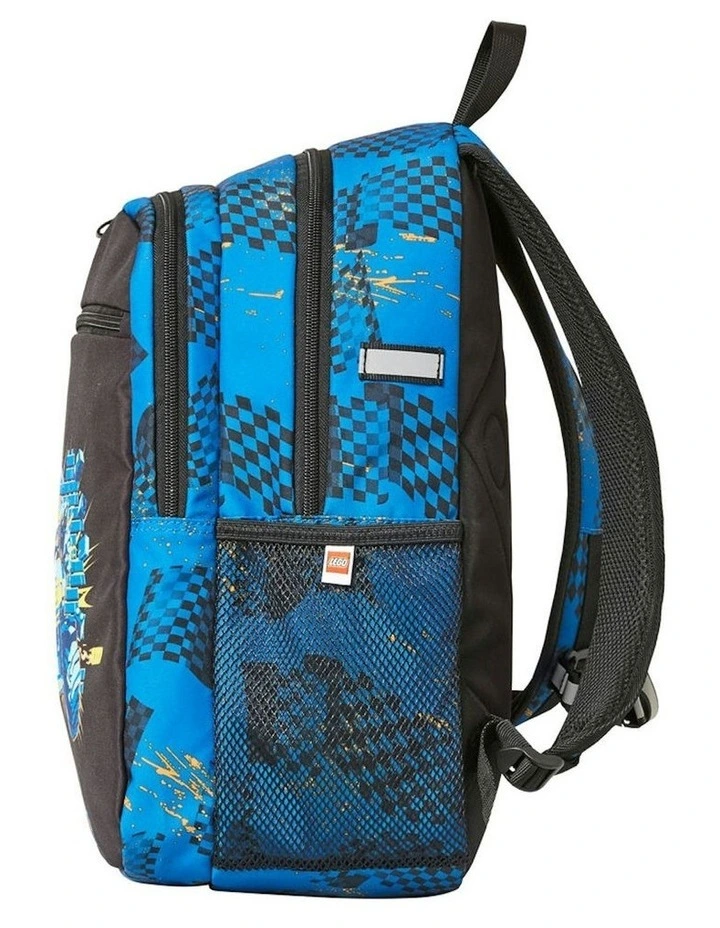 City Go Big Extended Backpack with Side Mesh Pockets 27x40cm in Blue image 2