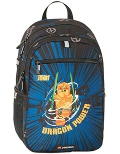 Ninjago Arin Extended Backpack with Side Mesh Pockets 27x40cm in Black