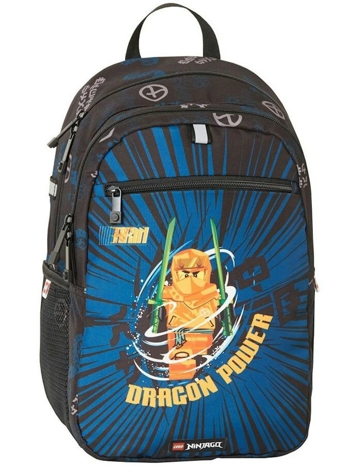 Ninjago Arin Extended Backpack with Side Mesh Pockets 27x40cm in Black image 1
