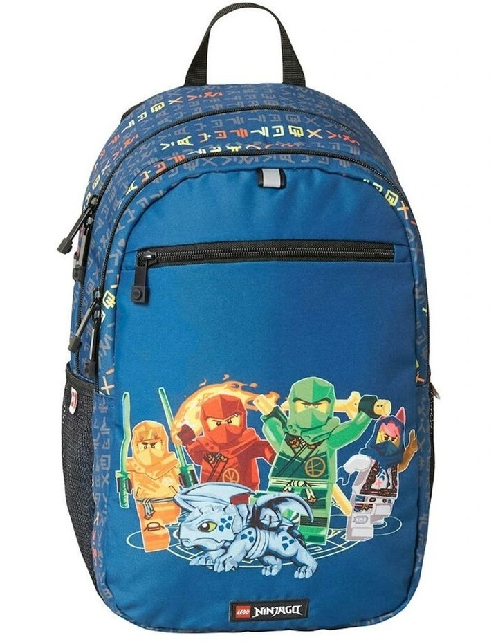 Ninjago Family Extended Backpack with Side Mesh Pockets 27x40cm in Blue image 1