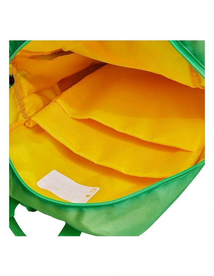 School/Office Zippered Brick 1x2 Backpack 40cm in Bright Green image 7