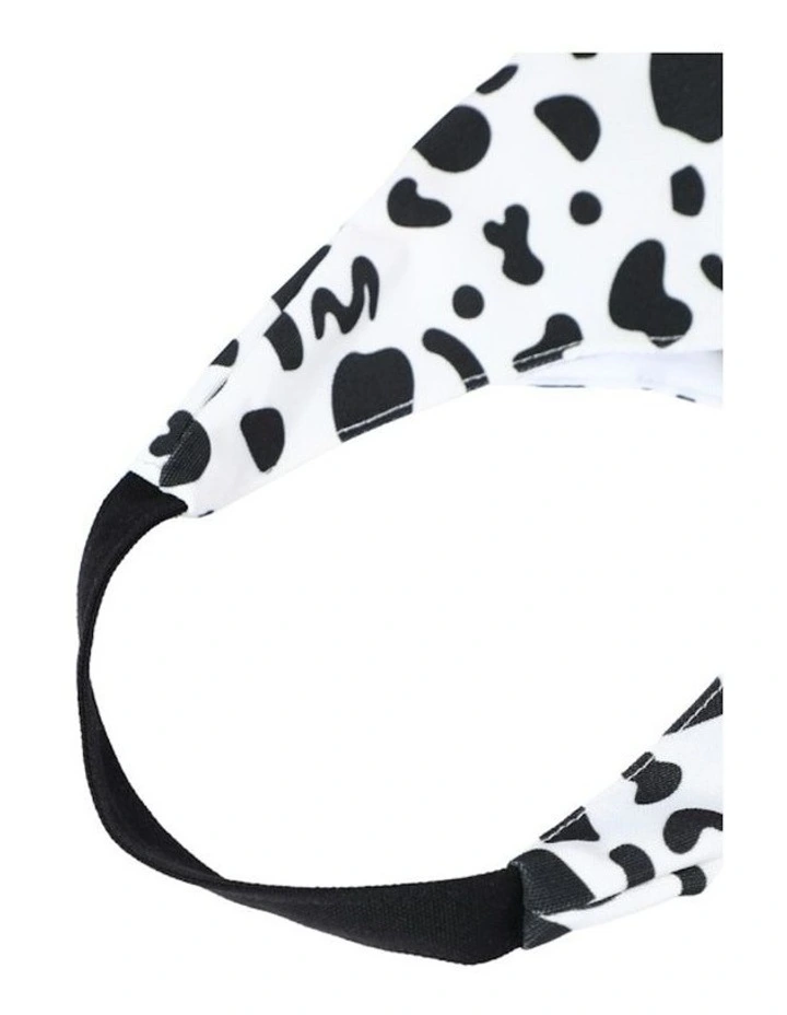 Mickey Mouse Canvas Shopper Shoulder Bag in White/Black image 5