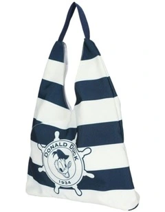 Donald Duck Canvas Shopper Bag White/Blue