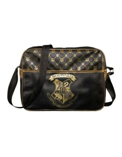 Hogwarts Messenger Bag with Strap in Black