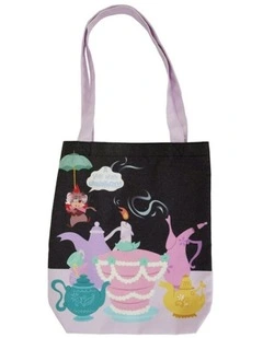 Unbirthday Canvas Tote Bag 12x14in in Black