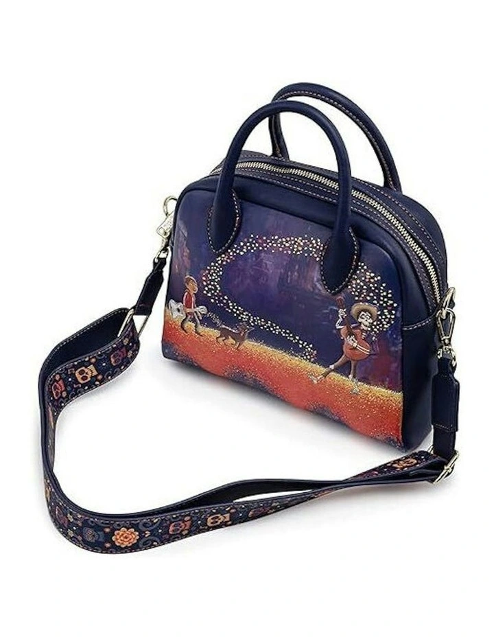 Coco Marigold Bridge Guitar Strap Crossbody/Sling Bag 10x9in in Multi image 3