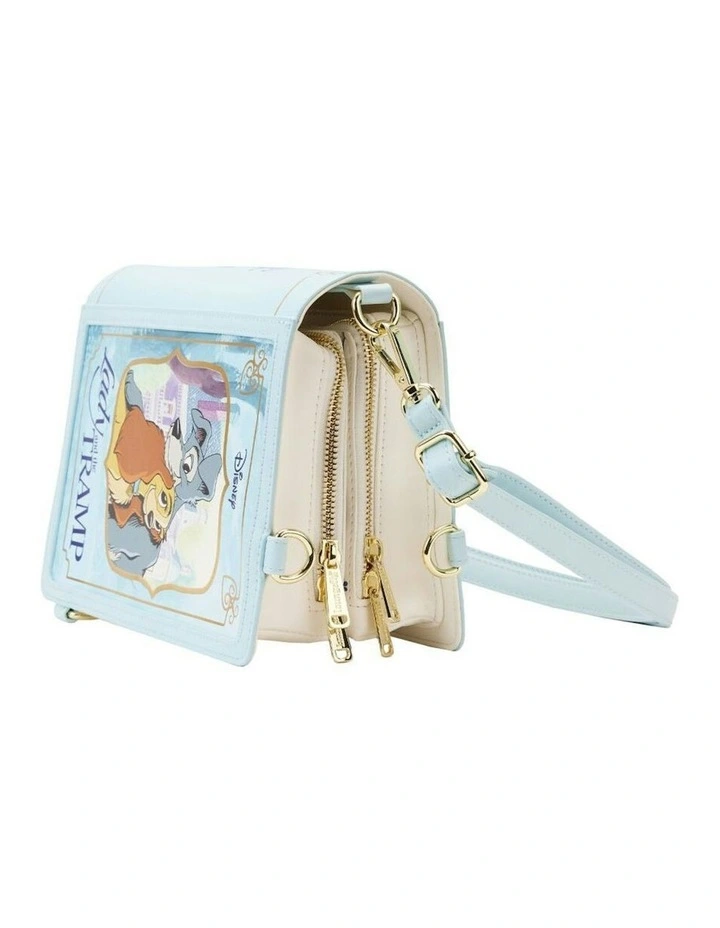 Book Convertible Crossbody Bag in Blue image 3