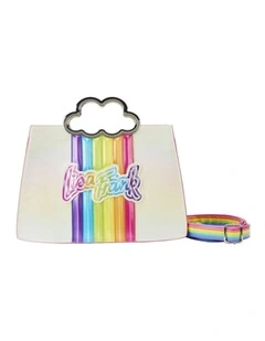 Rainbow Cloud Handle Sling/Crossbody Bag 8.5x12in in Multi