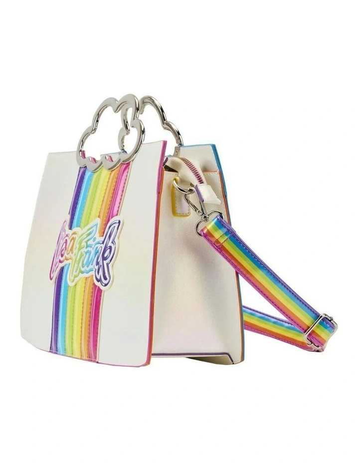 Rainbow Cloud Handle Sling/Crossbody Bag 8.5x12in in Multi image 2