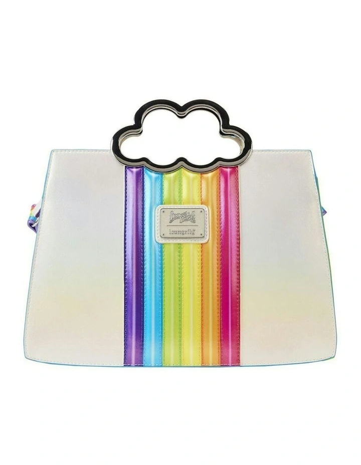 Rainbow Cloud Handle Sling/Crossbody Bag 8.5x12in in Multi image 4