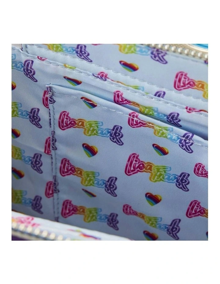 Rainbow Cloud Handle Sling/Crossbody Bag 8.5x12in in Multi image 5