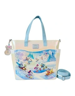 Winter Wonderland Convertible Tote Bag 14in in Multi