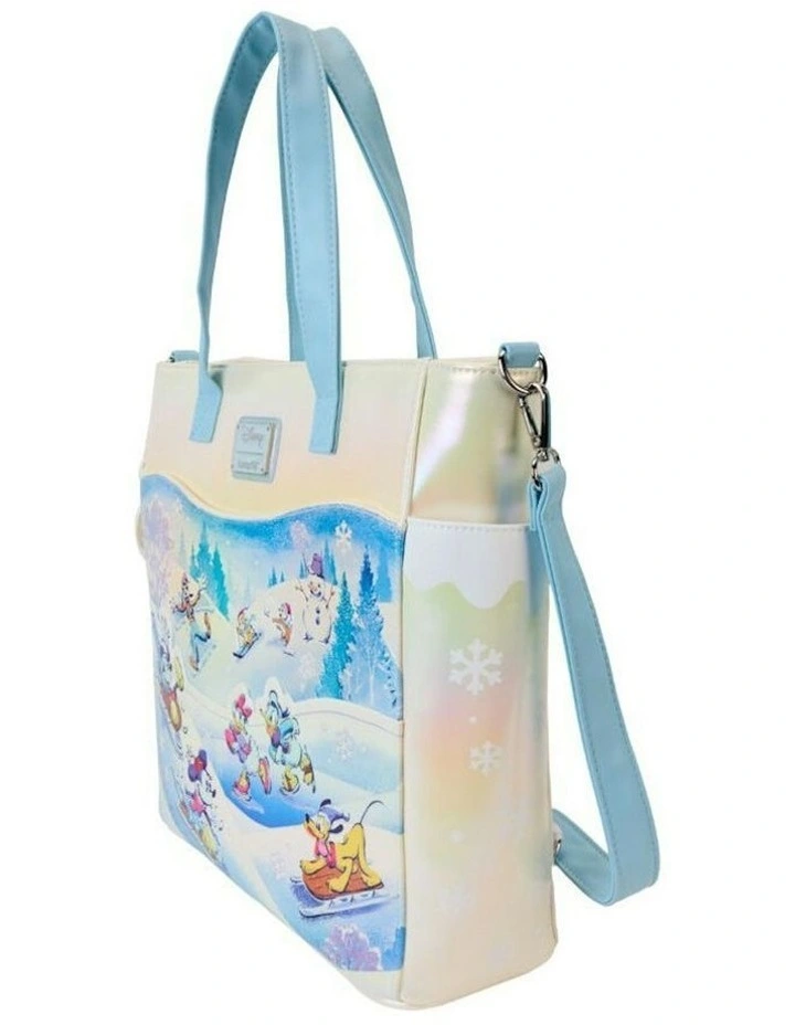 Winter Wonderland Convertible Tote Bag 14in in Multi image 3