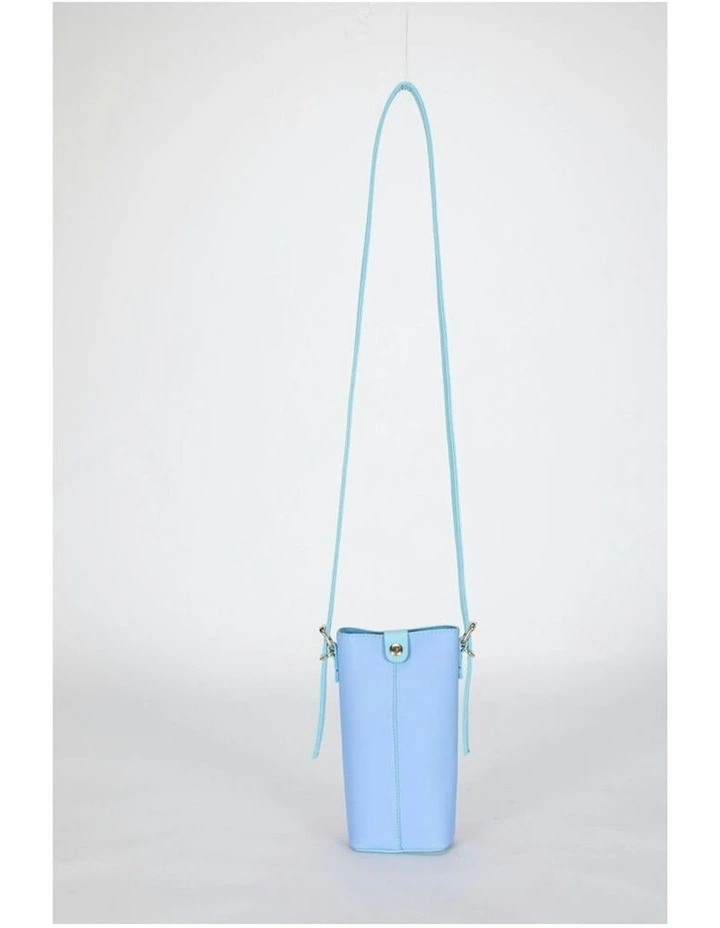 Stitch PVC Small Crossbody Bag 9.5x18cm in Blue image 4