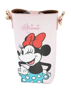 Minnie PVC Small Crossbody Bag 9.5x18cm in Pink