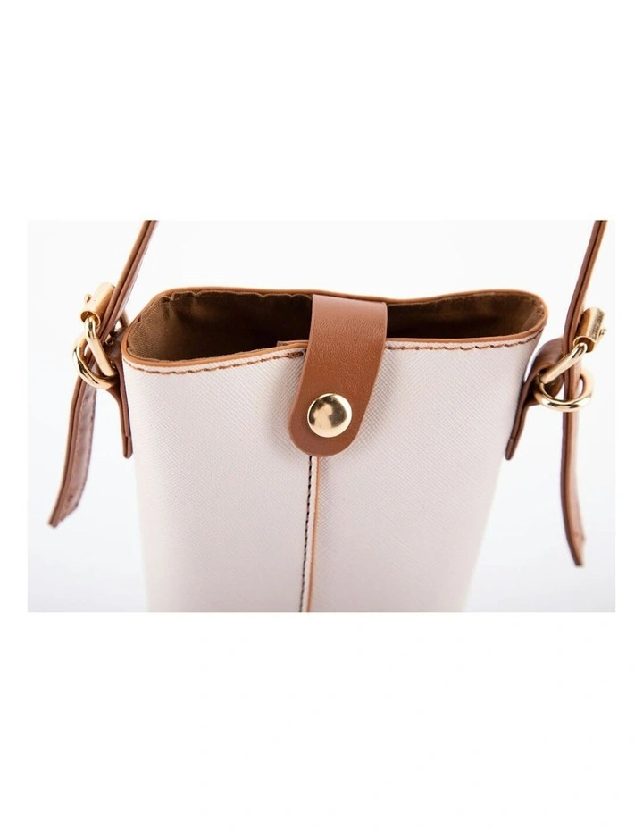 Mickey PVC Small Crossbody Bag 9.5x18cm in Beige image 4