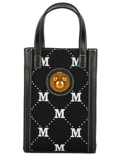 Mickey Utility Shoulder Bag 12x19cm in Black